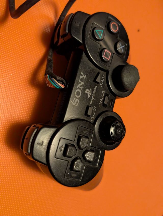 mando original de Sony para ps2 negro para piezas