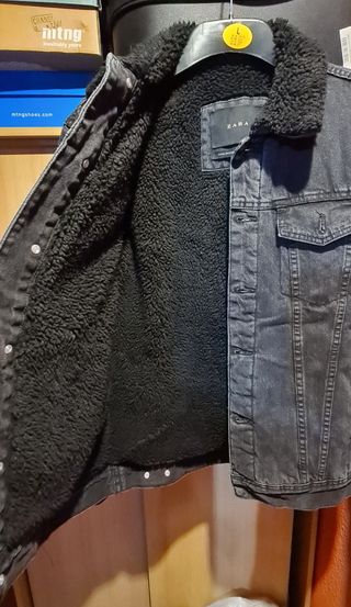 Chaqueta tejana negra