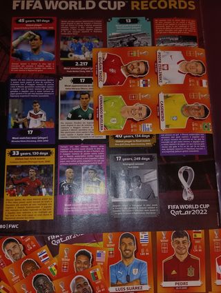 LOTE ALBUM MUNDIAL QATAR 2022 CROMOS PANINI