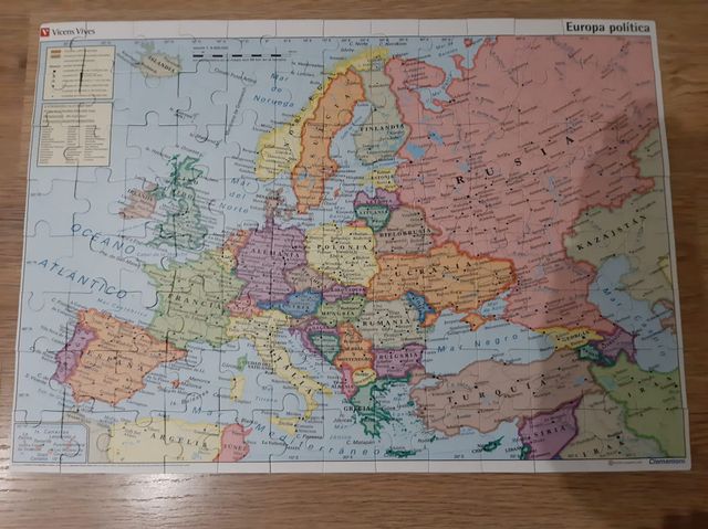 Puzzle Geográfico de Europa. 104 piezas grandes