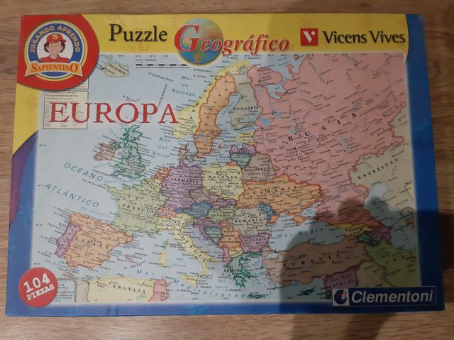 Puzzle Geográfico de Europa. 104 piezas grandes