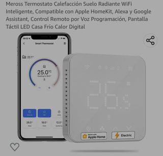 Meross Termostato Calefacción Suelo Radiante WiFi