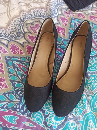zapatos tacon terciopelo