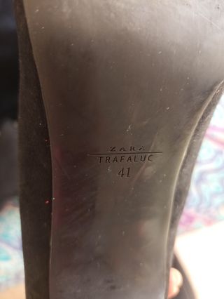 zapatos tacon terciopelo