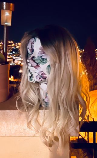 Bonita y Original Peluca Rubia Platinum