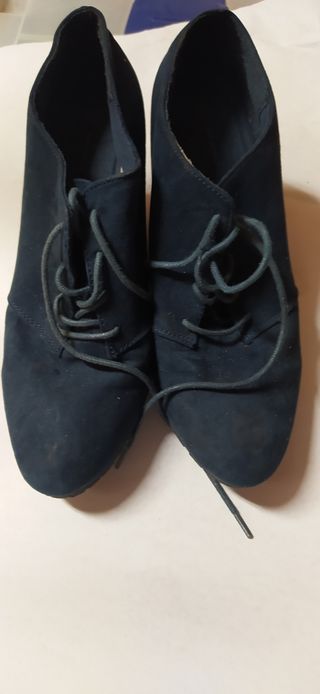 ZAPATOS CUÑAS AZUL