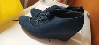 ZAPATOS CUÑAS AZUL