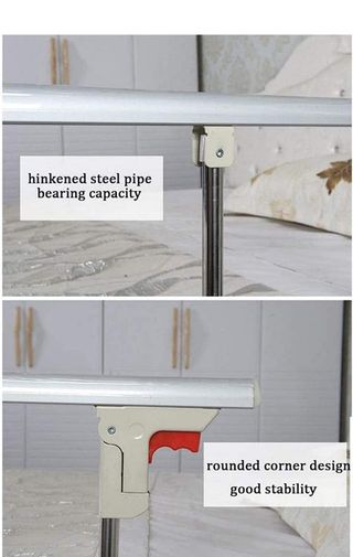 Barandilla de seguridad plegable  para cama
