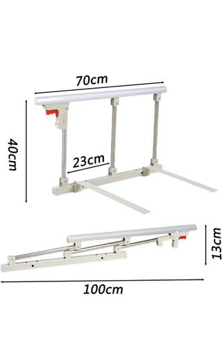 Barandilla de seguridad plegable  para cama