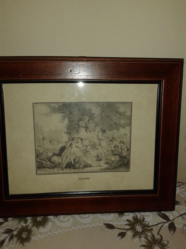 STAMPA QUADRO AUTOMNE in cornice di pregio 30x24