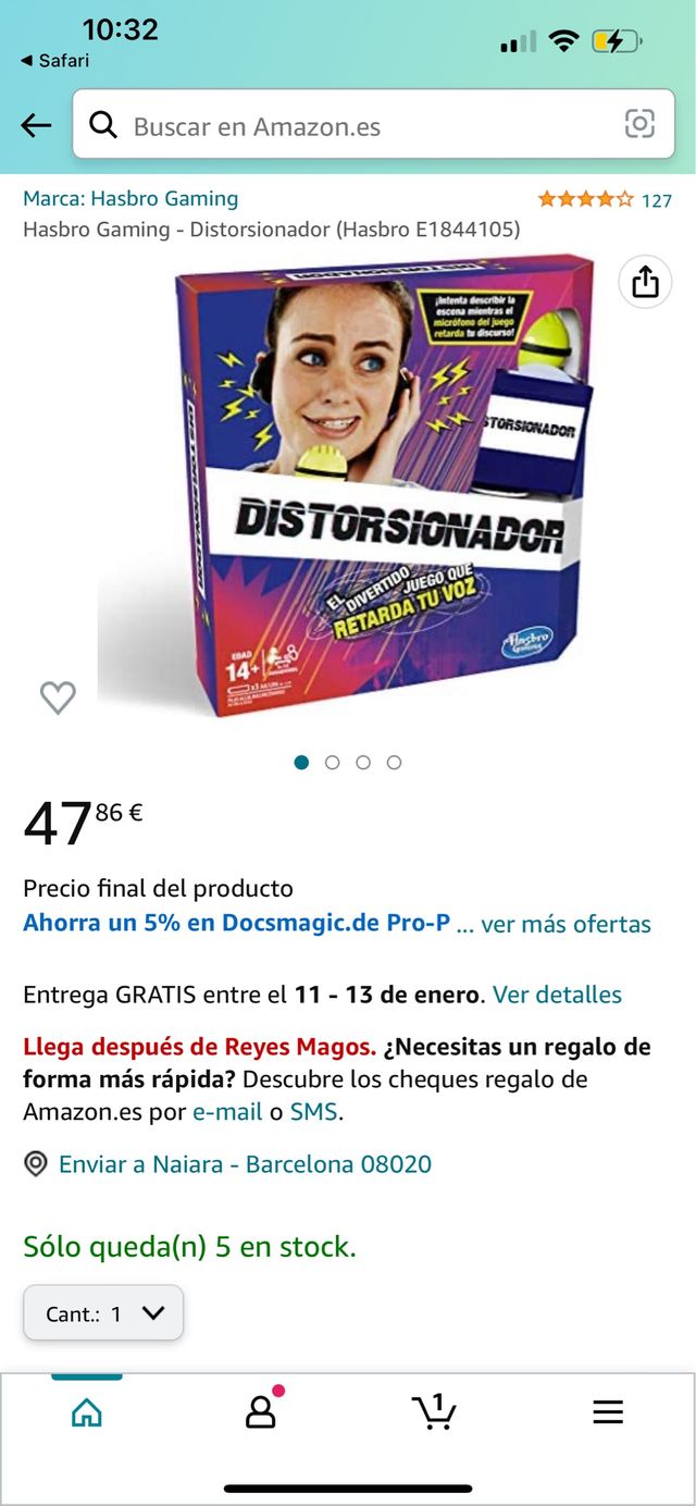 Distorsionador de voz. Sin estrenar.CHOLLO