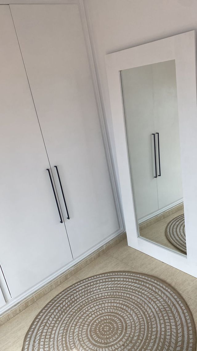 Grande specchio bianco (stile nordico) (nuovo)