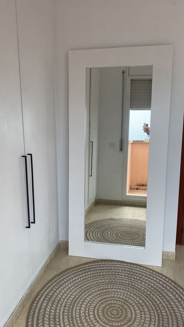 Grande specchio bianco (stile nordico) (nuovo)