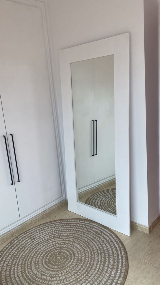 Grande specchio bianco (stile nordico) (nuovo)