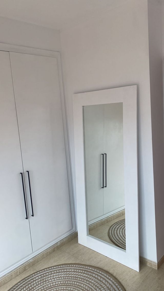 Grande specchio bianco (stile nordico) (nuovo)