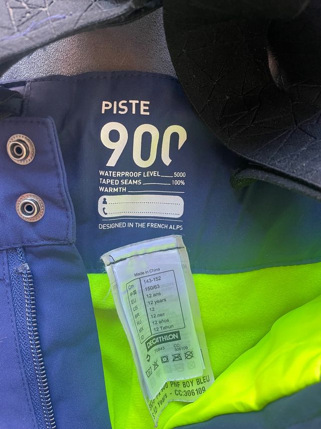 Pantalón azul ski alta gama talla 12. Nuevo
