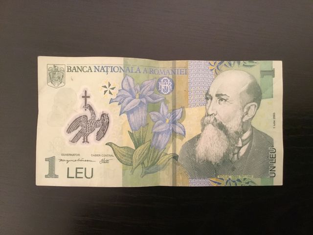 Billete 1 leu Rumania