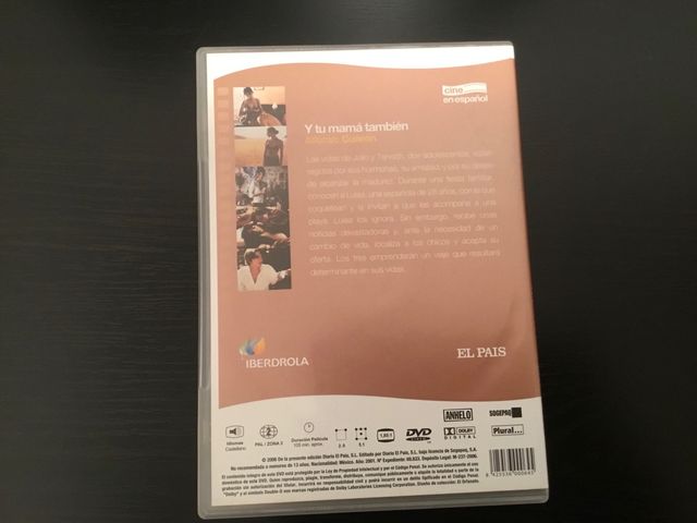 Dvd película "y tu mamá también"