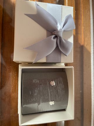Pendientes de plata trébol