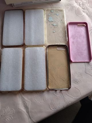 LOTE DE (7) SIETE Fundas para IPHONE 7 PLUS