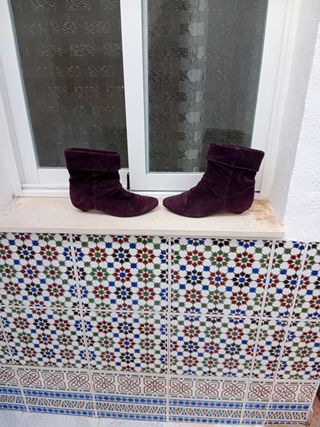 botines terciopelo 
