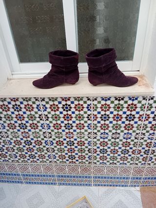 botines terciopelo 