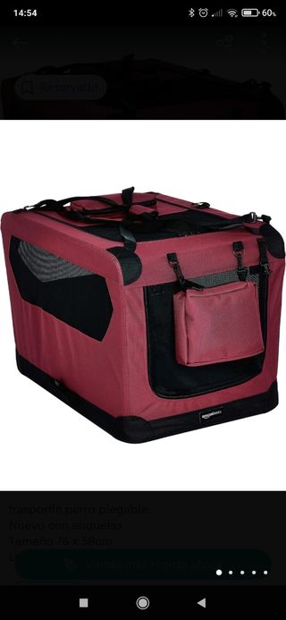 Trasportin perro plegable nuevo 