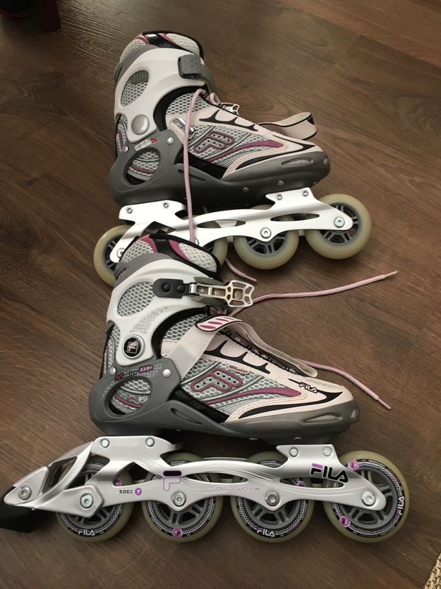 Patines de línea con funda