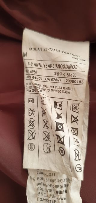 Chaqueta Benetton Niño/a