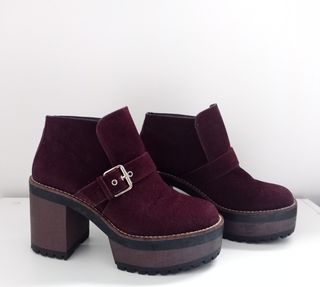 Botines burdeos