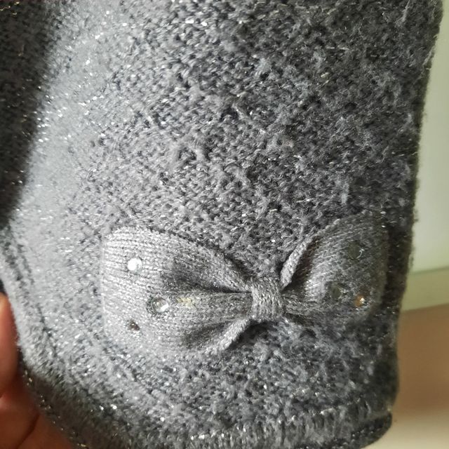 Chaqueta color plata para niña