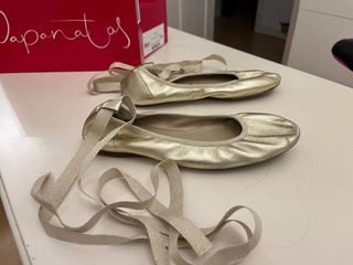 Bailarinas plateadas niña talla34