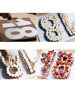 Plantillas/Moldes de números para tartas