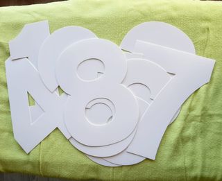 Plantillas/Moldes de números para tartas