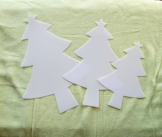 Plantilla/ Moldes árboles navideños