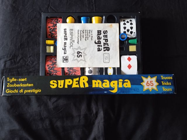 Juego "Súper Magia, 65 Trucos" Hanky Panky, 1980
