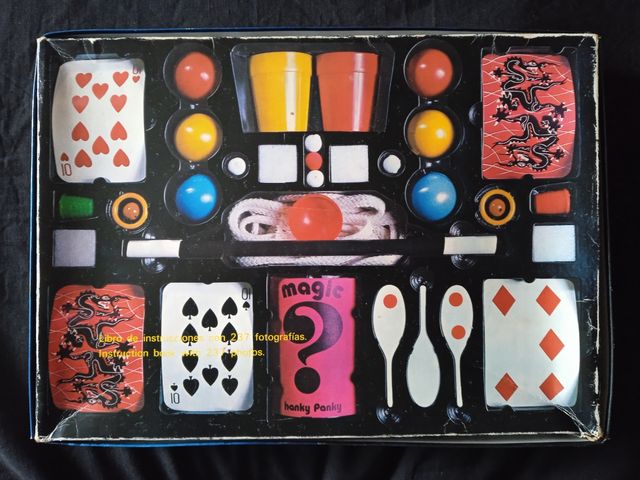 Juego "Súper Magia, 65 Trucos" Hanky Panky, 1980