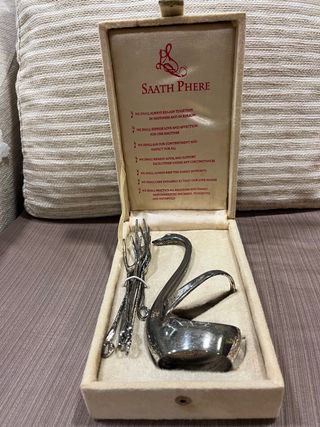 Cisne con tenedores de postre