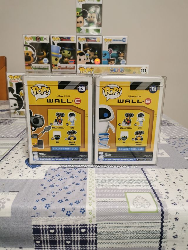 Lote funko pop DISNEY WALL-E Y EVE 1120 1116