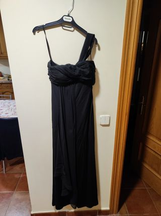 vestido largo negro