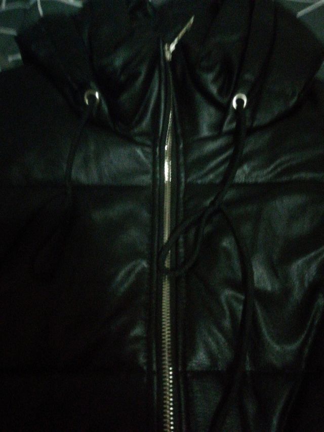 chaleco talla L negro polipiel NUEVO CON ETIQUETA