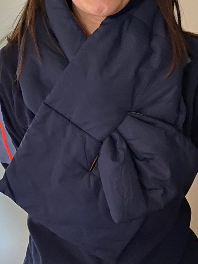 Sciarpa bufanda imbottita impermeabile