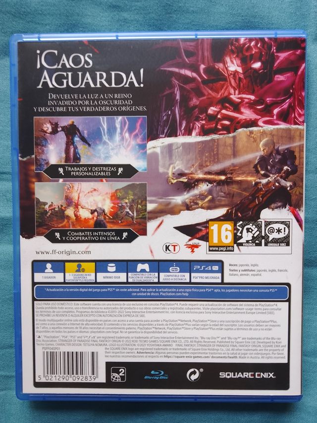 stranger of paradise ps4