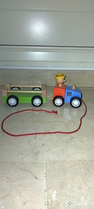 juguete TRACTOR de madera