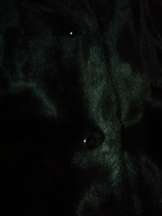 abrigo talla L negro de pelo Zara mujer