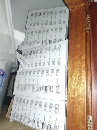 6 Apliques de pared aluminio ,cristal