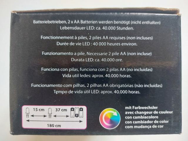 Guinalda de luces leds de unicornio