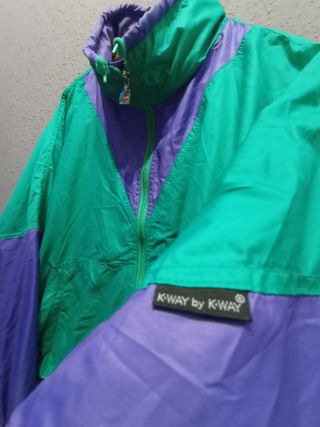 Chaqueta Oversize K-Way Retro Vintage 90s.