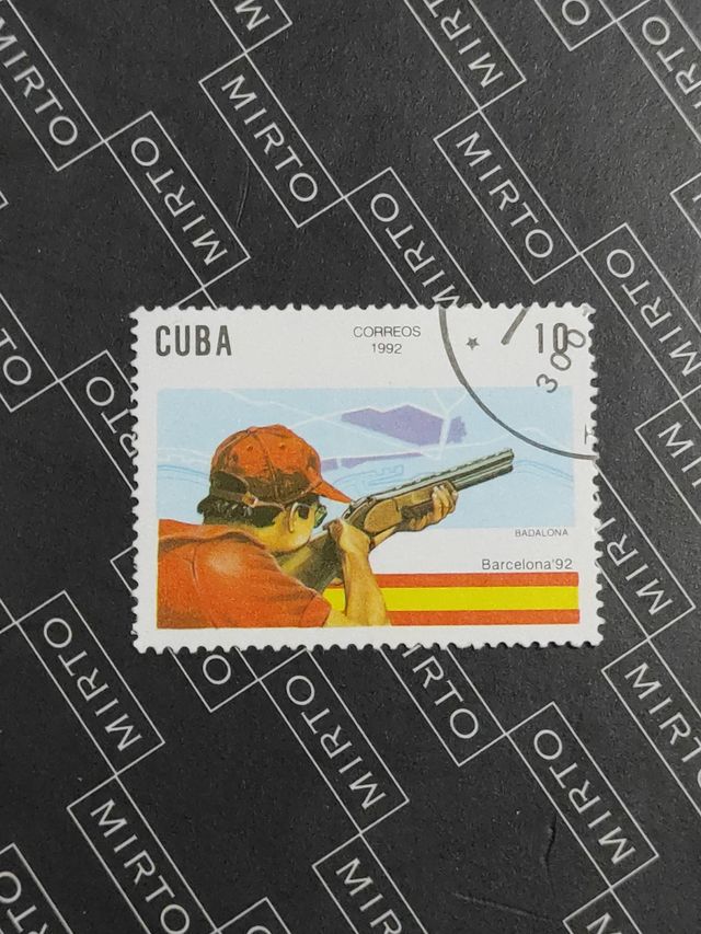 5 sellos Cuba. XXV JJ.OO. Barcelona'92. Año 1992.