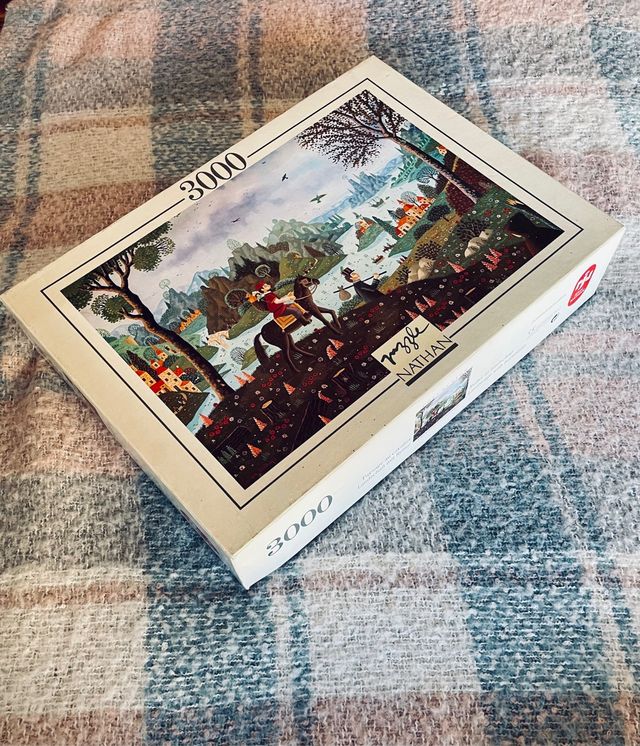 Rare puzzle 3000 piezas "Paysage au cavalier"